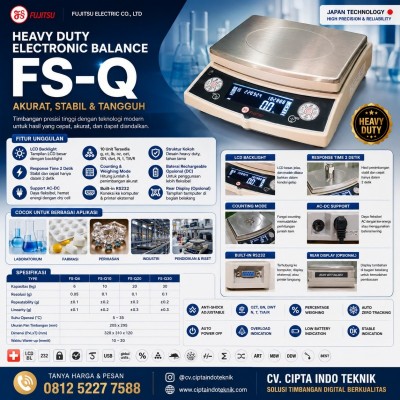 TIMBANGAN DIGITAL FUJITSU FS - Q 20 Kg / 0.1 Gram
