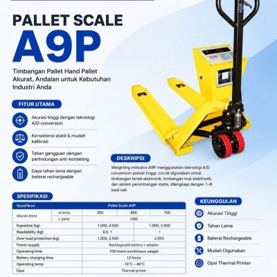 TIMBANGAN HAND PALLET - HAND PALLET TIMBANGAN 2 TON