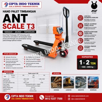 TIMBANGAN  HAND PALLET KAPASITAS 2 TON