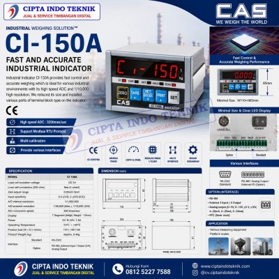 INDIKATOR TIMBANGAN  CI -150 A CAS