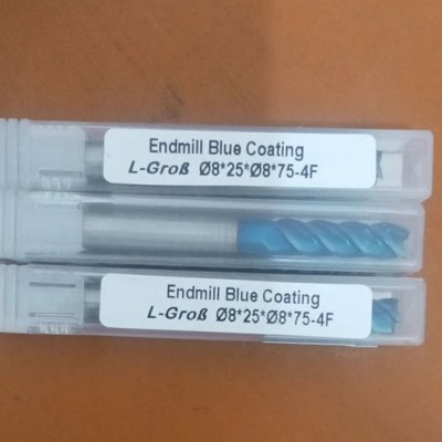 Endmill Blue Coating D8 L75