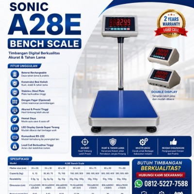 Timbangan Duduk SONIC A28E 150 - 300 Kg