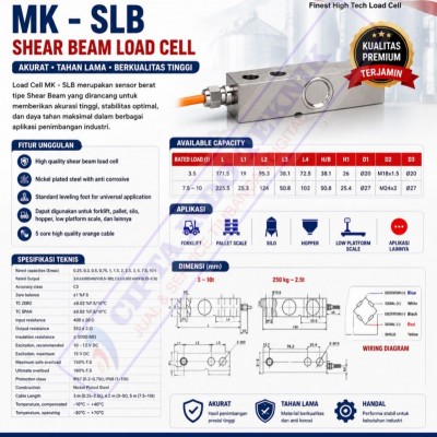 LOADCELL MK-SLB MERK MK CELLS 3 TON