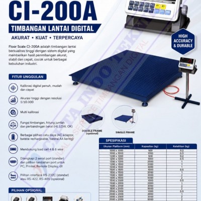 TIMBANGAN LANTAI CAS CI 200A + PRINTER TMU 220 EPSON